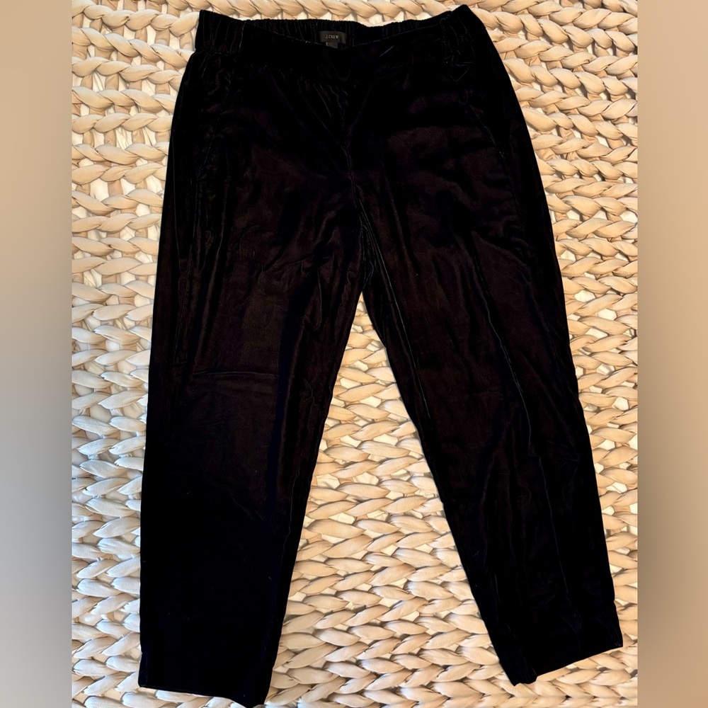 J. Crew black velvet pants